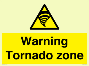 Warning Tornado zone